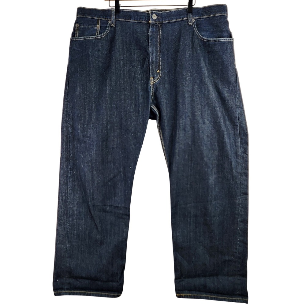 Levi's 559 Relaxed Straight Jeans Mens 44x29 Dark Wash Indigo Casual Classic